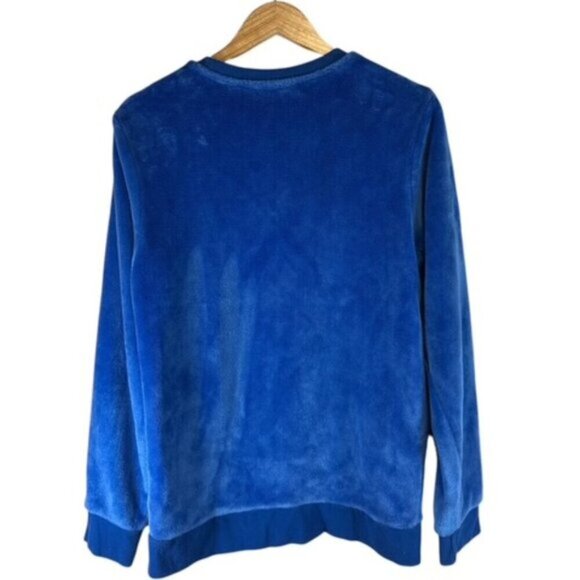 Disney Parks Donald Duck Plush Fleece Pullover Sweatshirt Velour Adult Small - Picture 2 of 9